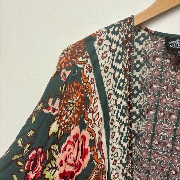 Angies Floral Printed Duster Kimono - Picture 4 of 10